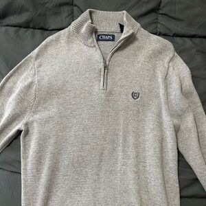 Chaps grey quarter zip